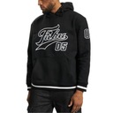 FUBU BLUZA MĘSKA Z KAPTUREM CZARNA VARSITY HEAVY L