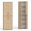 КНИЖНЫЙ ШКАФ ДЛЯ ОФИСА ШКОЛЬНОЙ СТУДИИ, ВЫСОКИ, 4 ДВЕРИ