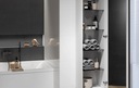 Nábytkový stĺpik VIRGO šedý dub s čiernou úchytkou (S522-035) Hĺbka nábytku 30 cm