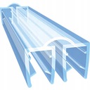 ДВОЙНАЯ МЕМБРАННАЯ ПРОКЛАДКА ДЛИНОЙ 2М ДЛЯ ДУШЕВОЙ КАБИНЫ 4 5 6 ММ