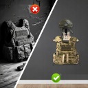 WOODEN FASTENERS SCIENNY NA HELMET MOTORCYCLE Z GAKOM NA PLASZCZE, CZAPKI  photo 13