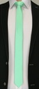Мужской однотонный галстук «Селедка» — 5 см — Angelo di Monti — Светло-зеленый