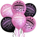 Набор для девичника, розовые и черные воздушные шары