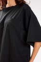 Luźna dresowa sukienka tunika bawełniana Wzór dominujący bez wzoru