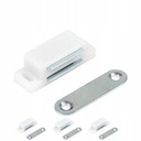 ЗАМОК МЕБЕЛЬНЫЙ МАГНИТНЫЙ, БЕЛАЯ ЗАЩЕЛКА