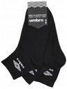 UMBRO PONOŽKY QUARTER ČIERNE 3-PACK 39-42 Veľkosť 39-42