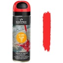 ГЕОДЕЗИЦИОННАЯ КРАСКА СПРЕЙ FLUO T.P. КРАСНАЯ ДОРОЖНАЯ РАЗМЕТКА СОППЕК