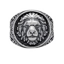 Sygnet srebrny pr. 925 Stylowy Pierścień Męski Lew| r. 24 Marka Ulex Premium