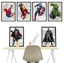 КАРТИНА-ПЛАКАТ НА ХОЛСТЕ СУПЕРГЕРОЙ УКРАШЕНИЕ НА СТЕНУ ДЛЯ КОМНАТЫ 21Х30 6ШТ.