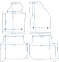 VW TOURAN 2003-2015R. КОВРИКИ WELUROWE ECONOMY изображение 2