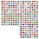 Наклейки с флагами стран мира 240 Moto Auto Laptop