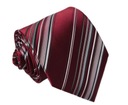Мужской галстук в полоску GREG, бордовый ЖАККАРД, g60