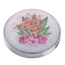 wkv-Металлическое компактное складное круглое зеркало