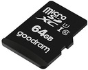 GOODRAM 64GB microSDXC class 10 UHS I + adapter + czytnik Typ karty SD