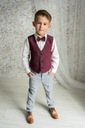 Bordová obleková vesta pre chlapca + motýlik 110 Značka By Royal Baby