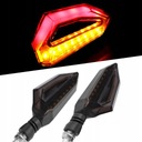 2 PIEZAS MOTOCICLETA LUZ GIROS DIODO LUMINOSO LED 