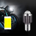 LUZ DIODO LUMINOSO LED BA20D MOTOCICLETA 6000K LENTE 