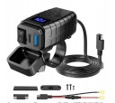 ЗАРЯДНОЕ МОТОЦИКЛЕТНАЯ ВОЛЬТМЕТР USB + USB-C ТИП C QC 3.0 WANYUSHANG  фото 11