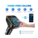 12-24V АВТО BLUETOOTH 5.0 FM TRANSMITER, ЗАРЯДНИЙ ПРИСТРІЙ DO TELEFONU, SAUG.  (18604643041) фото min 5