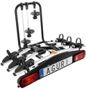 PLATAFORMA AL 3 BICICLETAS AL BARRA DE REMOLQUE AGURI ACTIVE BIKE SILVER 