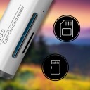 КАРДРІДЕР КАРТ ПАМЯТЬ 5W1 MICROSD / SDHC / SDXC / USB 3.0 / USB-C DO 512GB  (16600040049) фото min 8