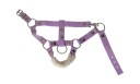 HOBBY HORSE A3, ФІОЛЕТОВИЙ З СРІБЛИСТИМИ СМУЖКАМИ ТА ШЕРСТОЮ