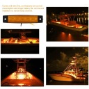 10PCS 6LLES MARKER BYWNY СВІТЛО ОСВІТЛЕННЯ AMBER DC12V IP68 UD  фото 16