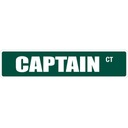 Наклейка Pirate Captain 4 x 18, новинка, металлический уличный знак