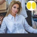 Перукарські фартухи та пелерини жовтий фартух 6 SZT — фото 10