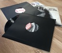 Бумажные конверты-конверты для виниловых пластинок PREMIUM Black LP 12 дюймов, 50 шт.