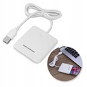 Biały przenośny czytnik kart kredytowych USB o EAN (GTIN) 6944117026406