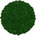 Круглое панно из хроботки Forest Green, диаметр 50 см.
