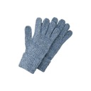 Pieces modré pletené rukavice one size