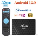 X98H Pro H618 Android 12 Gigabit Bluetooth Network, ТВ-приставка с двойным Wi-Fi HDMI IN
