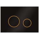 Кнопка для двойного каркаса унитаза M11 V3, черный матовый