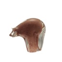 МЕДВЕДЬ - стеклянные фигурки - КОРИЧНЕВЫЙ АЛЕБАСТР