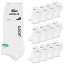 Ponožky členkové ponožky nízke pánske ponožky Lacoste 12-pack biele veľkosť 41-46