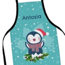 КУХОННЫЙ ФАРТУК ПОДАРОК ​​ДЛЯ ДЕТЕЙ ФАРТУК РОЖДЕСТВЕНСКИЙ ПОДАРОК