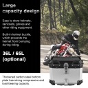 65L MOTORCYCLE REAR TRUNK ALUMINUM BODY LUGGAGE FAST H3  photo 5