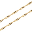 ПОЛНАЯ ЗОЛОТАЯ ЦЕПЬ СИНГАПУР 55 СМ 585 пробы