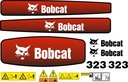 НАКЛЕЙКИ МИНИ-ЭКСКАВАТОР BOBCAT 323 + ИНСТРУМЕНТЫ ДЛЯ ОБСЛУЖИВАНИЯ