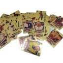 Золотые футбольные карточки с игроками, набор из 20 штук — идеальный подарок для болельщиков