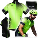 Przewiewna KOSZULKA ROWEROWA bluzka na rower męska damska neonowa ODBLASK M