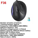 Мышь ZELOTES F-26C вертикальная стационарная эргономичная 3200DPI 2.4G