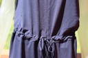 Pletené šaty s viazaním ANA granát S Dominujúca farba modrá