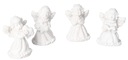 ГИПСОВЫЕ АНГЕЛЫ ДЛЯ ДЕКОРА БЕЗЕЛЕЦ, 4 ШТ.