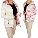 Легкая женская двусторонняя стеганая куртка больших размеров.