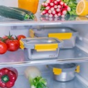 ROZSDAMENTES ACÉL ÉS EDZETT ÜVEG ÉTELTÁROLÓ DOBOZ PIKA1780 ml Szín ezüst