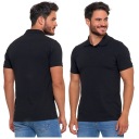 МУЖСКАЯ ХЛОПКОВАЯ РУБАШКА-ПОЛО PREMIUM LINE MORAJ 3XL ЧЕРНЫЙ