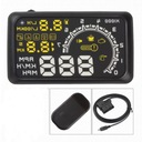 HUD ASH-4C SAMOCHODOWY WYŚWIETLACZ ZEGAR PRĘDKOŚCIOMIERZ 5.5'' OBDII OBD2